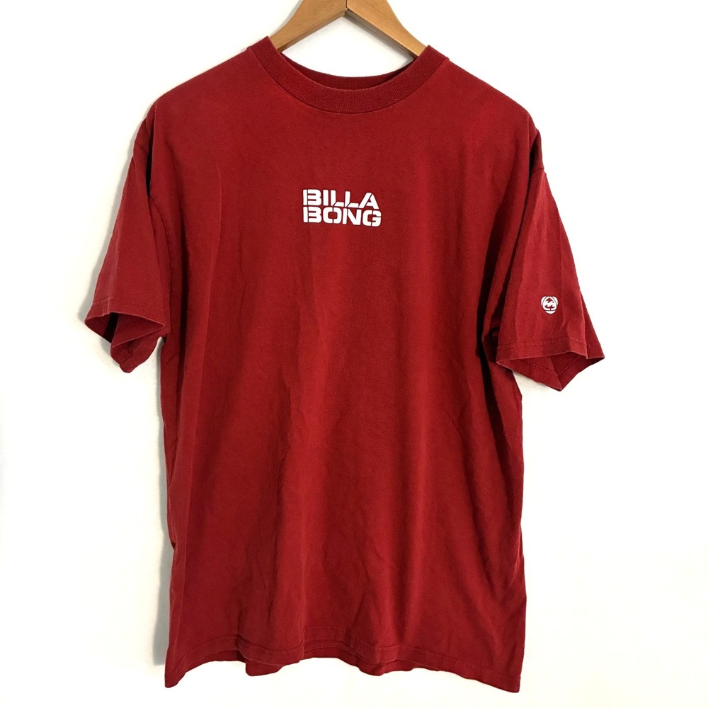 Vtg 2000s Billabong Shirt Fits Mens L Center Logo Surf Skater Streetwear Tee